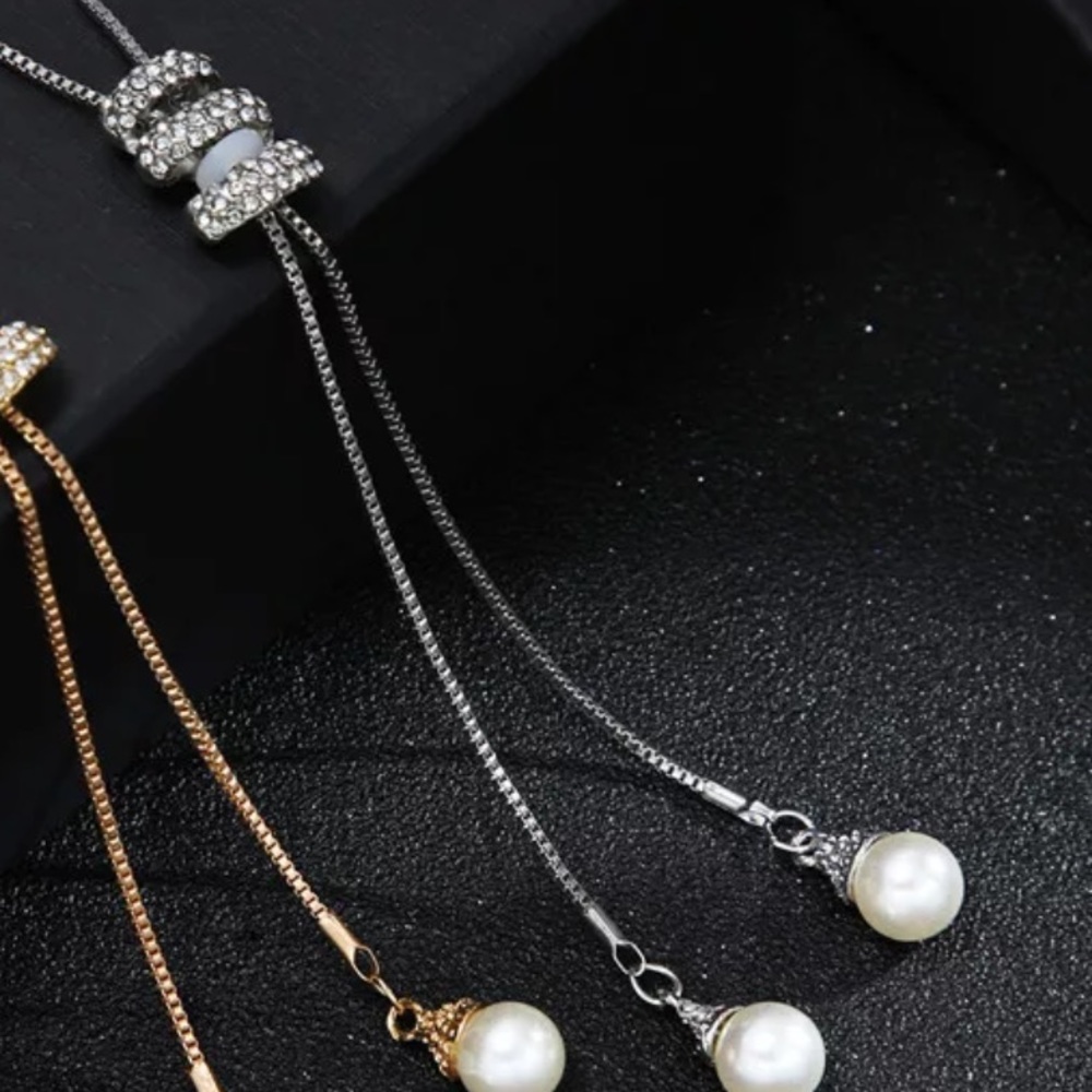 NEW High Quality Metal Long Tassel Necklace - Picture 2 of 3